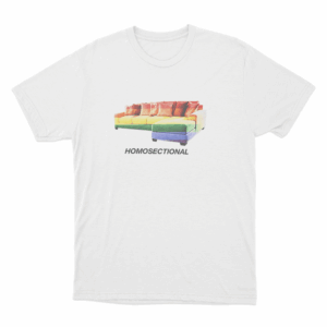 Homosectional Rainbow Sofa Unisex T Shirt White