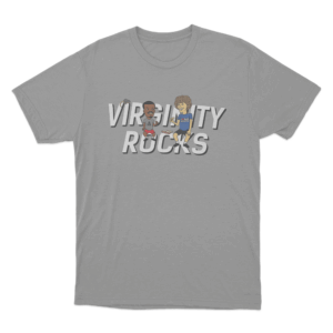 Virginity Rocks Cartoon Unisex T Shirt Grey
