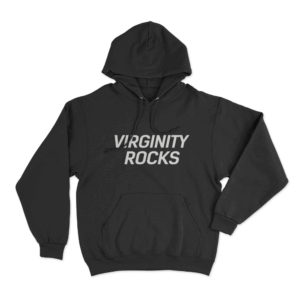 Virginity Rocks Unisex Hoodie Black